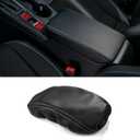 Thenice for 11th Gen Civic Armrest Box Cover Center Console Storage Organizer Leather Protector Compatible with Honda Civic 2022 2023 2024 2025 with CVT -Gray Seamline