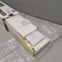 Decorative Nursery Bookshelves for Kids - Set of 3 Easy to Install Floating Shelves for Wall Mount - Beautiful Hanging Organizer Furniture for Your Baby Boy or Girl's Bedroom and Play Room Decor (White/Natural)