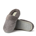 Dearfoams Women's Fuzzy Slip-on Slippers Warm Cozy Soft Lightweight Memory Foam Indoor Leslie House Shoes 7-8