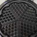 Mueller Heart 5 Waffle Maker, Waffle Iron, Adjustable Browning Control & Nonstick, Cool Touch Handle, Easy to Clean, Small Kitchen Appliances