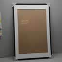 upsimples 24x36 Poster Frame, Display Pictures 20x30 with Mat or 24 x 36 Without, Wall Hanging Picture Frames, Black, 1 Pack