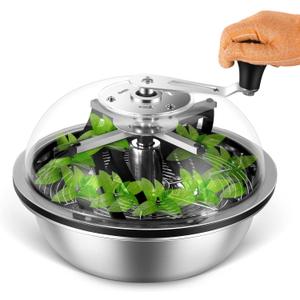 MELONFARM 13 in Bud Leaf Bowl Trimmer, Bowl Trimmer with Switchable Stainless Steel Blades & Clear Visibility Dome, Hand Twist Spin Cutting Bud Trimmer for Buds, Flowers, Hydroponics Plants MELONFARM 13 in Bud Leaf Bowl Trimmer, Bowl Trimmer with Switchable Stainless Steel Blades & Clear Visibility Dome, Hand Twist Spin Cutting Bud Trimmer for Buds, Flowers, Hydroponics Plants