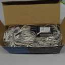 WATERGLIDE Outdoor Christmas Net Lights, 12FT x 5FT 360 LED Mesh String Light with 8 Lighting Modes, Connectable Light for Garden Tree Bushes, Holiday Wedding Party Decorations, Multicolor