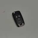 Key Fob Case Shell Fit for GMC Chevrolet Chevy Equinox Sonic Trax Terrain 4 Buttons Replacement Flip Folding Smart Car Key Fob Cover with Uncut Blade Blank (4 Buttons Key Fob Shell)