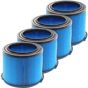 MZY LLC 4 Pack VF3500 Replacement Filter for Ridgid Wet Dry Vac VF3500, WD3050, WD4070, WD4080, WD4522, 4000RV, 4500RV filters 3-4.5 Gallon Vacuums