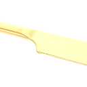 Stainless Steel Bread Cutter Ergonomic Handle Reusable Slicing Tool for Toast Cake and Butter for Home Baking and Parties Easy to Clean Kitchen Tool (Golden)