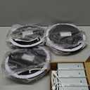 ZYC 8 Inch Recessed Lighting - 18W 1802LM Black Recessed Lighting,Dimmable 5CCT 2700K/3000K/3500K/4000K/5000K Selectable,IC Rated,Ultra-Thin Dimmable Canless Wafer Downlight Pack of 6 Black.