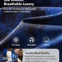 MUSICOZY Sleep Headphones Bluetooth 5.4 Headband, Wireless Earphones Sweat Resistant Earbuds with Ultra-Thin HD Stereo Speaker for Workout Running(Tie-dye Blue)