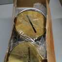 Ouyulong Battery Operated Wall Sconces Set of 2, Wireless Rechargeable Dimmable Wall Light with 5600mAh RGB Bulb and Remote for Bedroom, Living Room, Hallway (Gold)