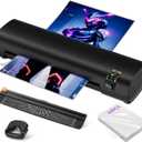 9 Inch Laminator Machine with Never Jam Technology, 4-in-1 A4 Thermal Laminator with Trimmer and Corner Rounder for Office, School, Business and Home Use - Black