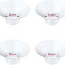 IVARONAL Flange Insert 4PCS 17mm Compatible with Momcozy M9/M6/M5/S12 Pro/V1 Pro/V2 pro, Spectra/Medela/Elvie/NCVI/TSRETE/eufy/Lansinoh/Paruu/MomMed Breast Pump 24mm Shields/Flanges (4pcs-17mm)