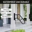 Aduanbang Hand Rails for Outdoor Steps & Elderly,U-Shape Wall Mount Stair Railing, Porch, Deck, Garage & Garden Grab Bar, 1 Pack Safety Handle