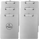 ZCZN Metal Clipboards, 5 Pack Heavy Duty Aluminum Clipboards 12 x 9 Inches, A4 Letter Sizer Document Holder with Low Profile Clip, Suitable for School, Office, Jobsite or Medical Staff, Silver
