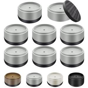 Furniture Risers Bed Risers Heavy Duty 1 inch, 2 inch, 3 inch, 4 inch Round Adjustable Bed Lifts Riser for Desk Legs Table Couch Sofa Chair Refrigerator Washing Machine (1 Inch, Gray, 8 Pack)