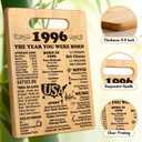 30th Birthday Gifts for Women Men, Happy 30 Year Old Birthday Gift Cutting Board for Her Him, Back In 1996 Birthday Decorations Woman Men Turning 30, 30 th Cutting Board Birthday Favor