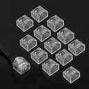 RJ45 Plug Protector Dust Covers 100 Pcs Transparent Click on/Lockable, Ethernet Plug Sheath Cable Plug Connector Cover for RJ45 CAT5e/Cat6/Cat7/Cat8 (Translucent)