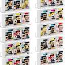 upsimples 10 Pack Acrylic Shelves Wall Organizer and Storage, 15" Display Shelf for Figure, Toy Cars, Perfume, Kids Bookshelf for Bedroom, Nursery, Craft Room, Clear