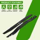 AB2101D Lawn Mower Mulching Blade Compatible with EGO Power+ LM2133 LM2130 LM2135SP LM2130SP LM2156SP LM2150SP 21 Inch Electric Lawn Mowers 2 Packs (Black)