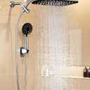 Veken 11.8" Rain Shower Head with Handheld, High Pressure Handheld Shower with Multi Spray Modes, Rainfall Combo with Metal Extension Arm, Detachable Dual Showerhead, Bathroom Decor, Chrome Silver