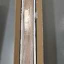 SONGMICS 6 LEDs Mirror Jewelry Cabinet, 47.2-Inch Tall Lockable Wall or Door Mounted Jewelry Armoire Organizer with Mirror, 2 Drawers, Christmas Gift, 3.9 x 14.6 x 47.2 Inches, Toasted Oak Color