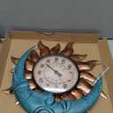 MUMTOP Indoor Outdoor Thermometer - Sun and Moon Wall Thermometer, Outdoor Thermometers for Patio, Room, Greenhouse, Outside, Garden Decor