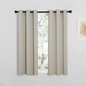 NICETOWN Room Darkening Curtain Panels for Living Room, Thermal Insulated Grommet Room Darkening Draperies/Drapes for Window (Natural, 2 Panels, W29 x L45 -Inch) NICETOWN Room Darkening Curtain Panels for Living Room, Thermal Insulated Grommet Room Darkening Draperies/Drapes for Window (Natural, 2 Panels, W29 x L45 -Inch)