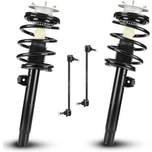 Front Struts Shock Absorber Sway Bar Links Kit Fit for BMW 323i 323Ci 328i 328Ci 2000, 325i(Sedan Only) 325Ci 330i 330Ci 2001-2005, Replace 171581 171582 K90515, 4Pcs