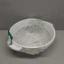 YBM HOME Deep Plastic Strainer Colander with Handle Made of Food Safe BPA-Free Plastic - Durable and Dishwasher Safe - Use for Pasta, Noodles, Spaghetti, Vegetables and More (1, White)