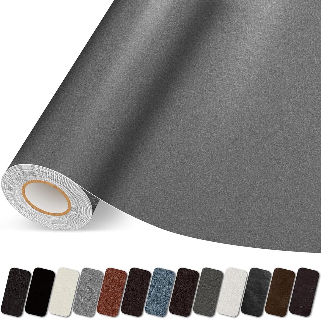Leather Repair Patch, 35X79 Inch Self Adhesive Leather Repair Tape, Large Vinyl Patch Kit for Couches, Sofa, Furniture, Car Seats, Office Chairs, Cabinets, HandbagsGrey, 35X79 Inch Leather Repair Patch, 35X79 Inch Self Adhesive Leather Repair Tape, Large Vinyl Patch Kit for Couches, Sofa, Furniture, Car Seats, Office Chairs, Cabinets, HandbagsGrey, 35X79 Inch