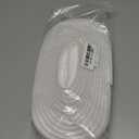 Kerf Weather Stripping for Doors,19.7 Feet Door Weather Stripping Door Seal Strip for Large Gap,Easy Cut to Size and Installation (White)