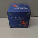 Solar Bird Feeder for Outdoors Hummingbird Solar Lanterns Metal Waterproof Outside Wild Bird Feeders Birthday Gifts for Women Mom Grandma Outdoor Hanging Garden Decor Lights for Yard, Patio