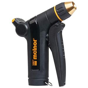 Melnor 65085-AMZ XT Front Trigger Metal Nozzle with QuickConnect Product Adapter Set, Adjustable Tip