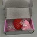 3 Pcs Big Taba Squishies Strawberry Toys,2.56inch Kawaii Sticky Stress Toys - Squishy Fidget Toys Set,Gifts for Kids, Party Favors - Cute Taba Handmade Squeeze Toys - OPP Packaging Gifts