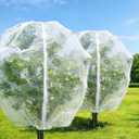 2 Pack 13x13ft Extra Large Fruit Tree Netting with Double Zipper & Double Drawstring, Heavy Duty Bird Netting for Fruit Trees, Reusable Tree Nets to Protect from Birds, Squirrels, Deer
