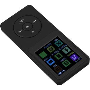 MP3 Music Player, 1.8inch TFT Screen MP3 Player 200mAh Battery Music Player,7 Modes Music Sports Music Playback, Video Playback, Picture Function, Electric Book (Black)