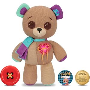 Interactive 14" Plush. Make A Wish & Comes to Life. Magical Expressive Button Eyes - Happy, Sad, Winks & Blinks. 70+ Expressions & Reactions. Batteries Included. Ages 3+
