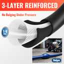 YAMATIC Pressure Washer Hose 50FT x 1/4", 3200 PSI Kink Resistant OEM-Quality Upgrade Power Washer Replacement/Extension with M22-14mm Brass Fittings for Ryobi, Troy Bilt, Greenworks, CRAFTSMAN
