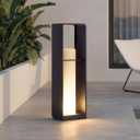 Led Corner Floor Lamp with Remote Control, IP65 Solar Lanterns Outdoor Waterproof, Unique Large Floor Lamp Lantern Modern Design, Dimmable Outdoor Lamps for Patio Porch, 3000K E26 Lights