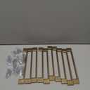 Amerdeco 10 Pack Champagne Bronze Cabinet Pulls 7.5 Inch(192MM) Hole Centers Kitchen Cabinet Handles Cabinet Hardware Kitchen Handles for Cabinets Cupboard Handles Drawer Pulls ZH0060