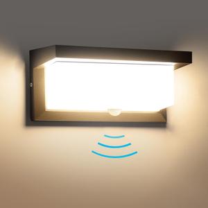 18W Motion Sensor Outdoor Lights Wired, IP65 Aluminum LED Outdoor Motion Sensor Light Indoor,Motion Lights for Outside Dusk to Dawn Outside Lighting Fixtures 110V