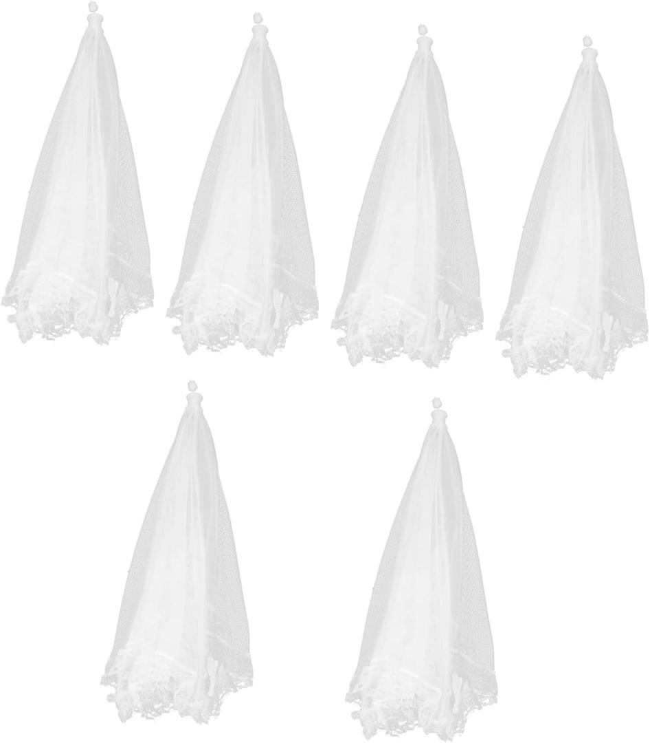 Quality 6 Pack Food Covers 12 Inch Square Mesh Dish Cover Practical Home Kitchen Accessory