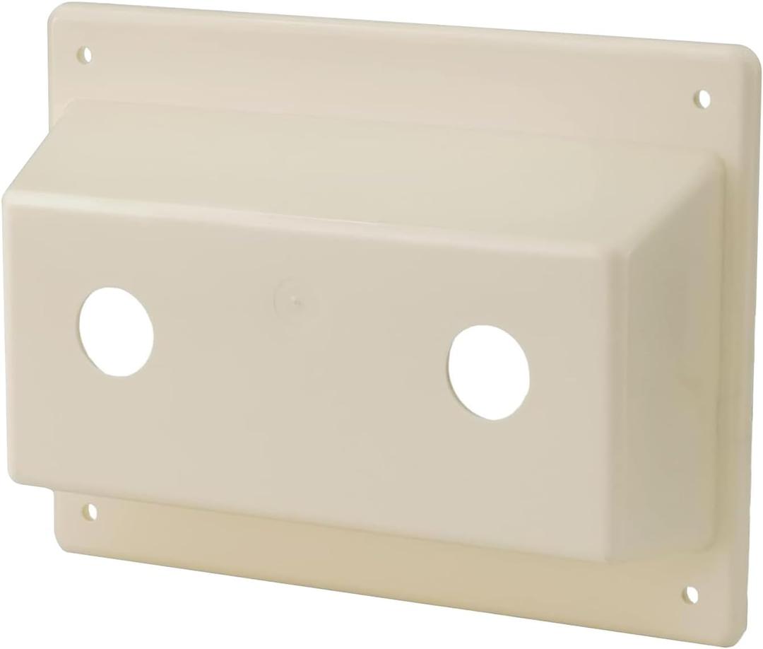 Shower faucet cover RV Camper trailer shower board replacement Faucet Mount KIT Faucet Bezel Stand Off Faucet Cover, Parchment