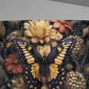 Moody Butterfly Floral Throw Pillow Cover Gifts 18x18, Vintage Dark Cottagecore Academia Decor Pillow Cases for Bedroom Living Room, Cottage Core Decorative Pillowcases for Couch Bed Sofa