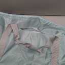 Foldable Travel Duffel Bag 2PCS Tote Carry on Luggage Bag Spirit Airlines Personal item Sports Gym Bag Water Resistant Weekender Overnight Bags for Women and Men (Green+Pink)