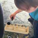 14 Pcs Kids Montessori Screwdriver Board Set, Wooden Screw Driver Activities Tools Montessori Toys for 3 4 5 Year Old, Basic Skills Educational Sensory Learning Toy for Kids Toddlers Preschool