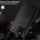 LETO for iPhone 13 Mini Case,Luxury Flip Folio Leather Wallet Cover with Card Slots and Kickstand Protective Shell 5.4" Black