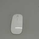 Tsmine Bluetooth Wireless Mouse - Slim Rechargeable, Noiseless Click & 3 Adjustable DPI Levels for Laptop, Tablet, iMac, MacBook Air - White