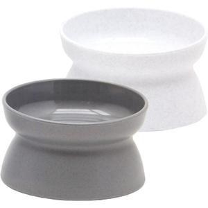 Kitty City Raised Cat Bowls, Large Bowl 2pk (Modern)