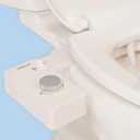 TUSHY Classic 3.0 Bidet Toilet Seat Attachment - a Non-Electric Self Cleaning Water Sprayer with Adjustable Water Pressure Nozzle, Angle Control & Easy Home Installation (Biscuit/ Brushed Nickel)