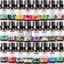 24 Pcs Essential Oil Set for Diffuser 10ml Each Fragrance Oil for Candle Making, Soap Making, Aromatherapy, Humidifiers (Fresh)